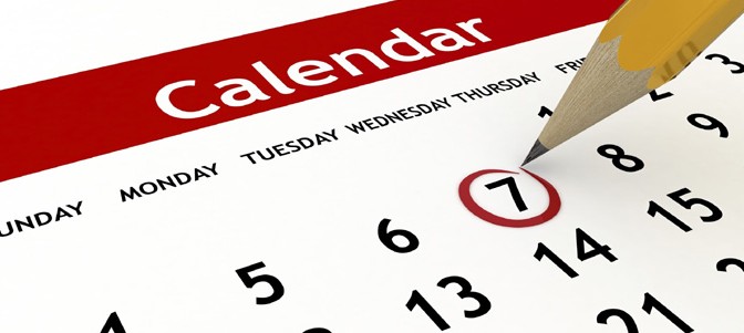 2015 Provisional Calendar